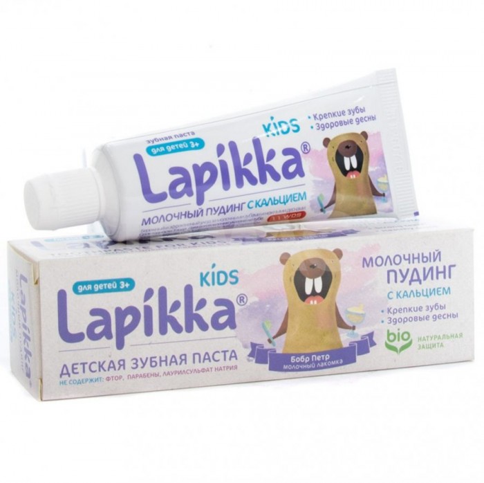 

Lapikka Зубная паста Молочный пудинг с кальцием, 45 г