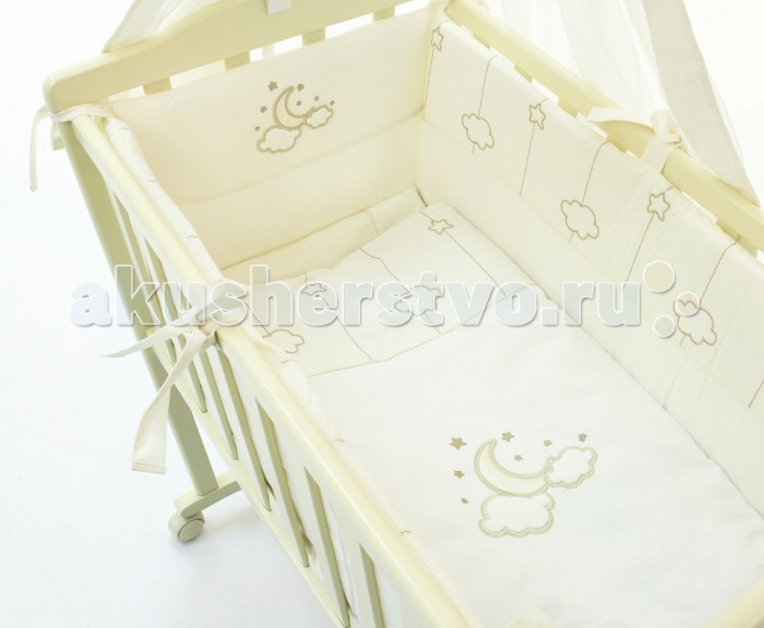 

Комплект в колыбель Fiorellino Luna Elegant (5 предметов)