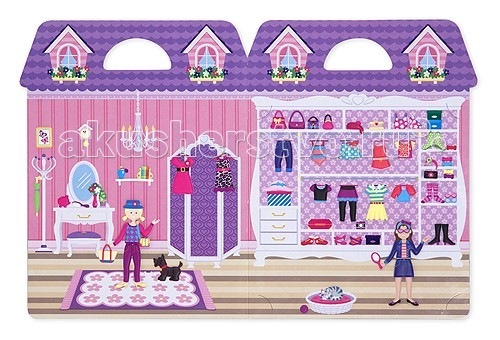 

Melissa & Doug Набор со стикерами и фоном Магазин одежды