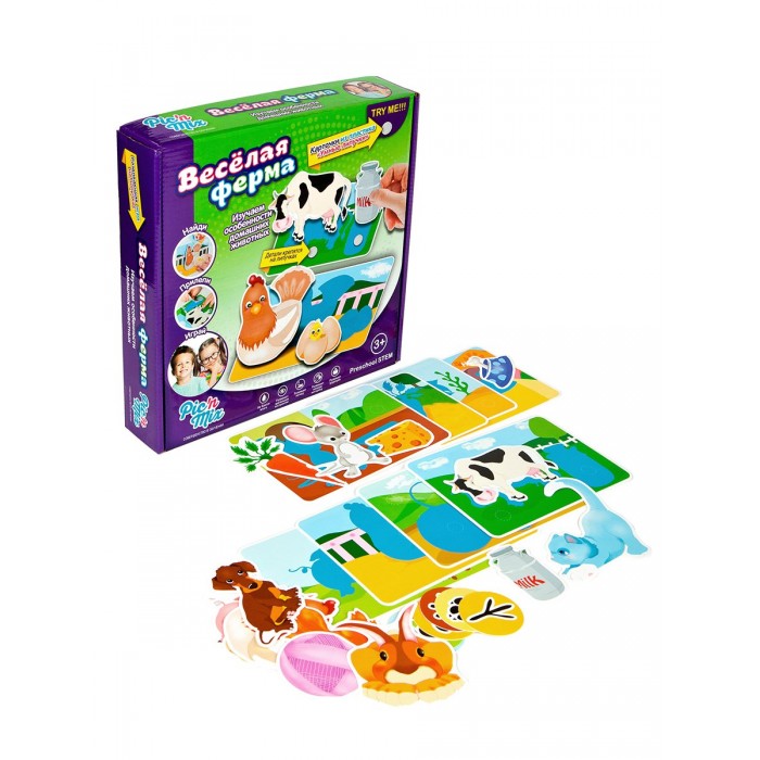 

Развивающая игрушка Pic`n Mix Пазл-липучка Ферма