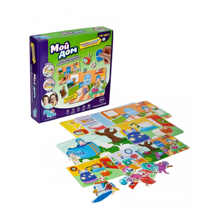 

Развивающая игрушка Pic`n Mix Пазл-липучка Дом