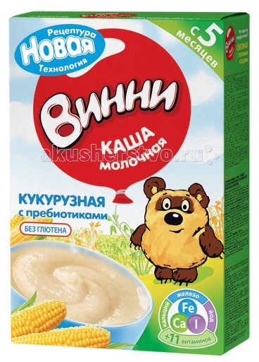 

Винни Молочная Кукурузная каша с пребиотиками