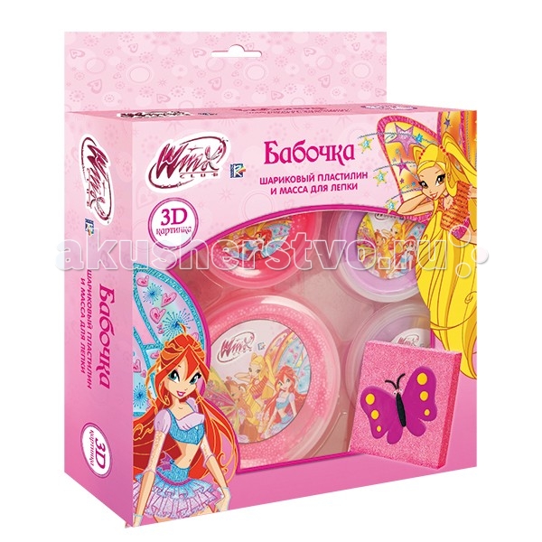 

Multiart Шариковый пластилин и масса д/лепки Winx картина бабочка