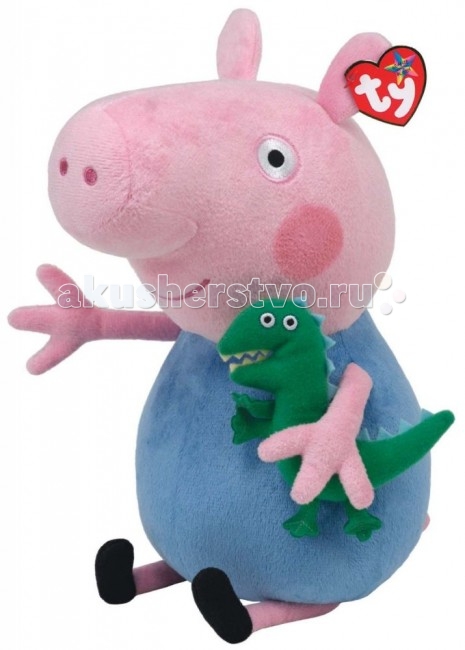

Мягкая игрушка Peppa Pig Джорж с динозавриком 30 см