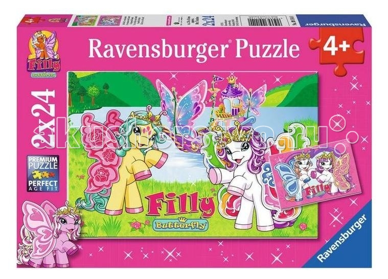 

Ravensburger Пазл 2 в 1 Филли. В королевстве Скарлет