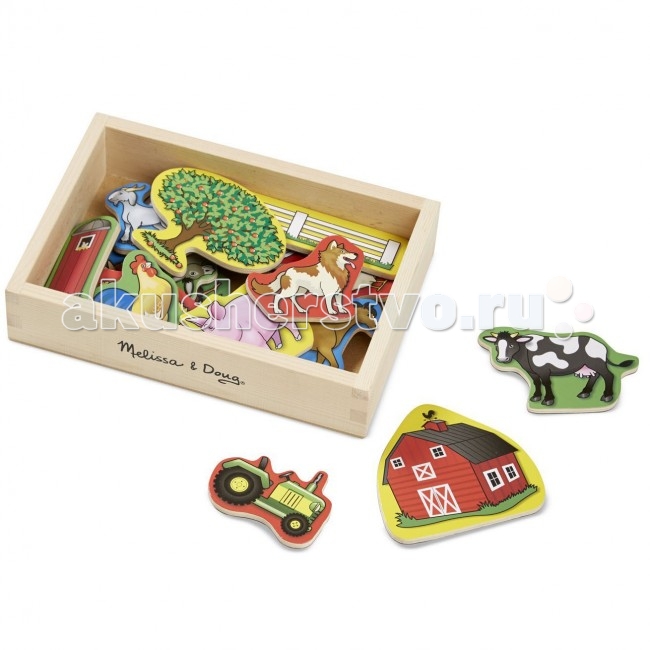 

Деревянная игрушка Melissa & Doug Магнитные игры Ферма