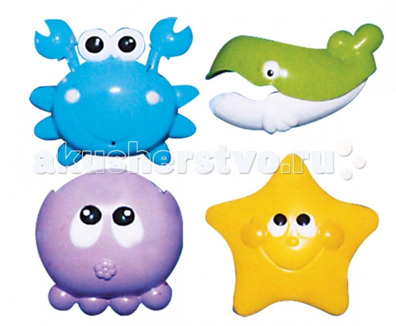 

1 Toy Буль-Буль Набор игрушек для ванны Крабики