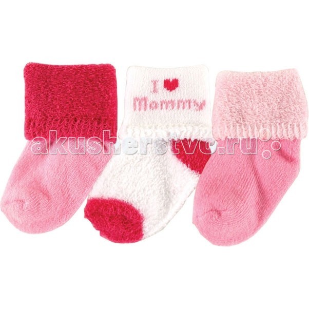 

Luvable Friends Носочки I love mommy, daddy 3 пары 55-61 см 20310