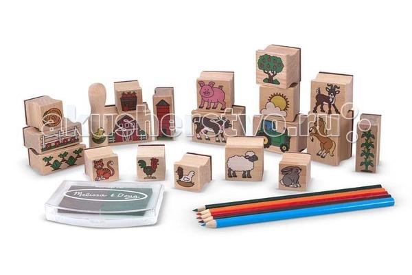 Melissa & Doug Набор печатей ферма