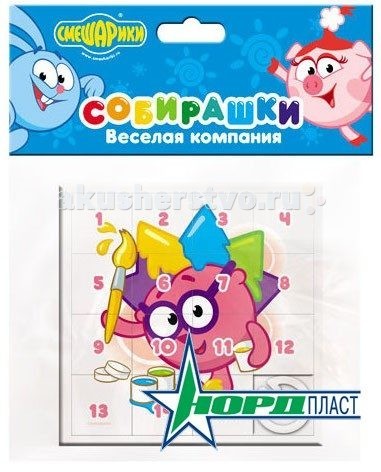 

Нордпласт Логическая игра Собирашки Смешарики